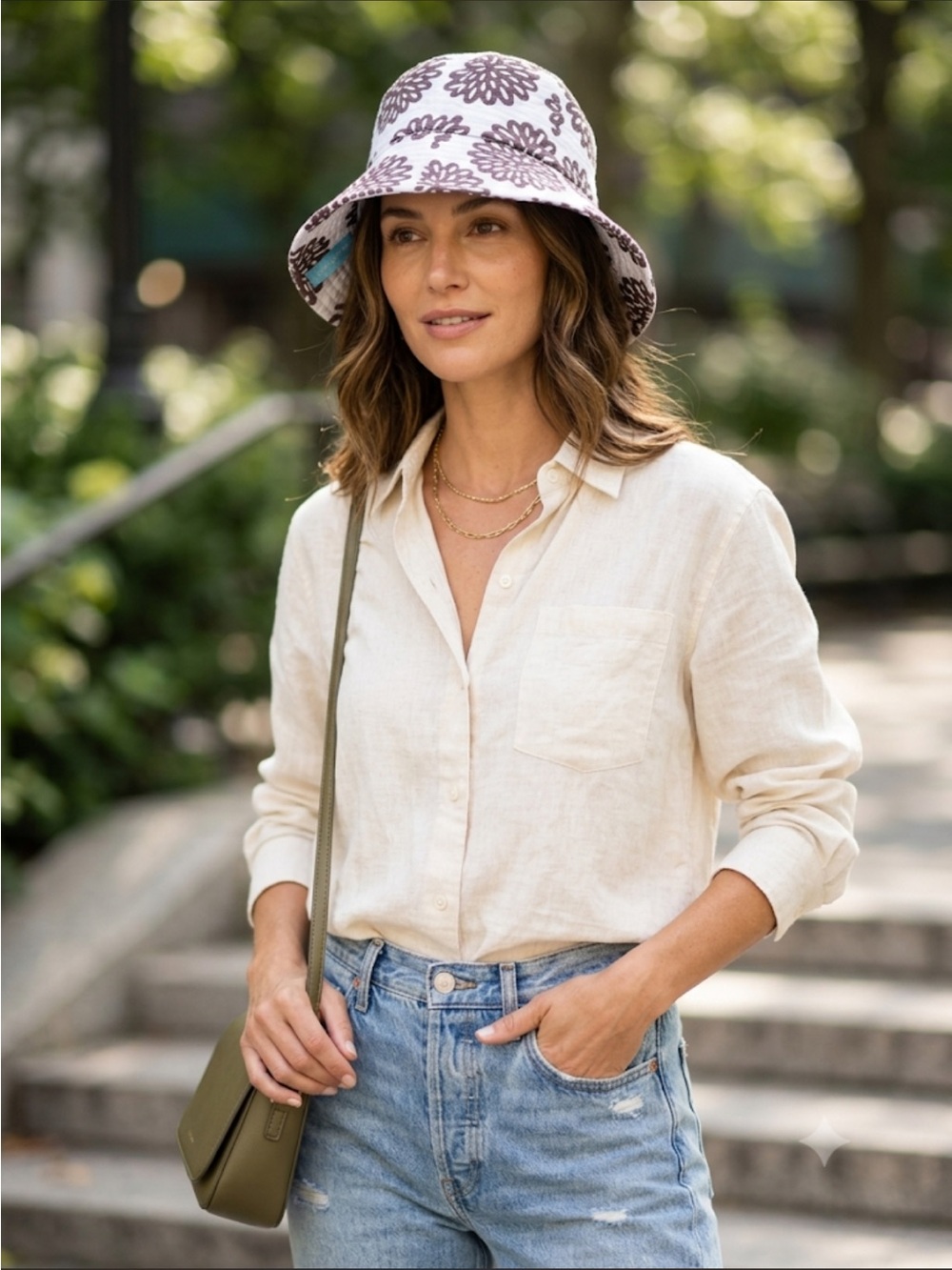 Virginia Johnson Floral Bucket Hat